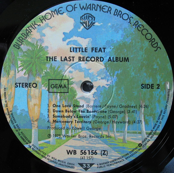 Little Feat - The Last Record Album (LP, Album)