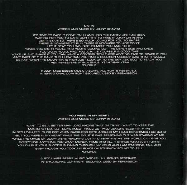 Lenny Kravitz - Lenny (CD, Album)