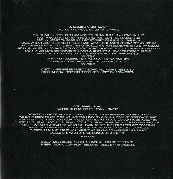 Lenny Kravitz - Lenny (CD, Album)