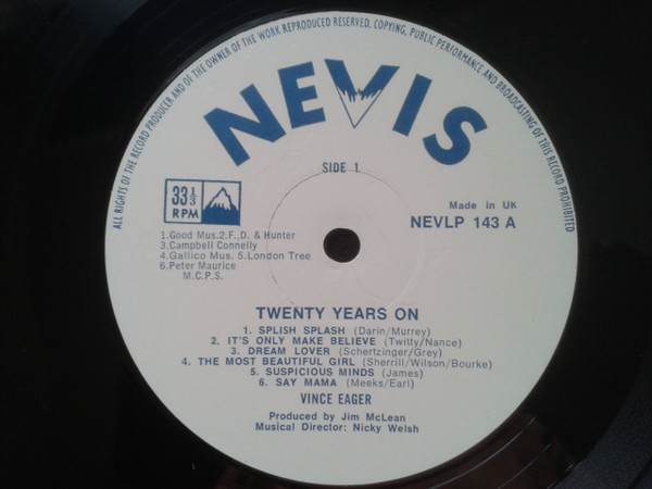 Vince Eager - .....Twenty Years On (LP, Album)