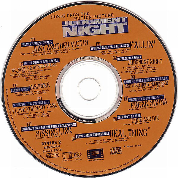 Various - Judgment Night (Music From The Motion Picture)  (CD, Album)