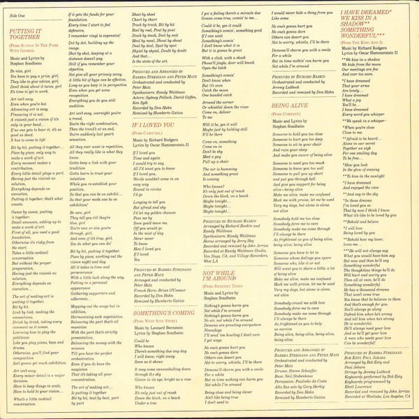 Barbra Streisand - The Broadway Album (LP, Album)