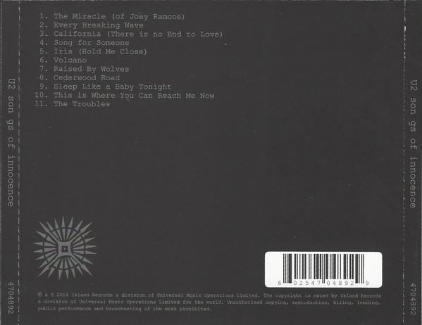 U2 - Songs Of Innocence (CD, Album)