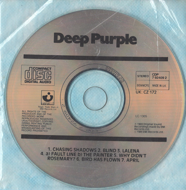 Deep Purple - Deep Purple (CD, Album, RE, Nim)