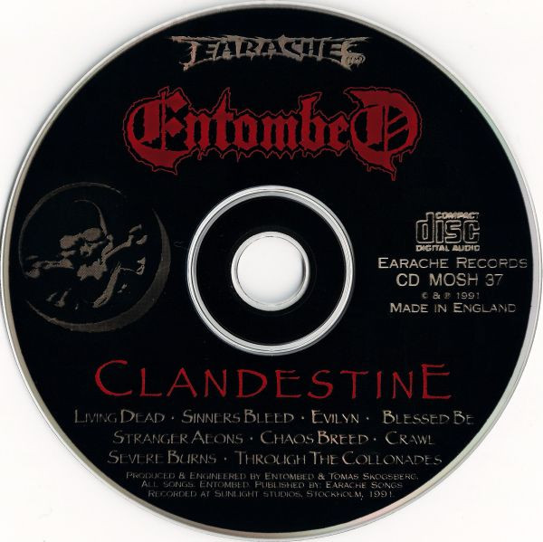 Entombed - Clandestine (CD, Album)