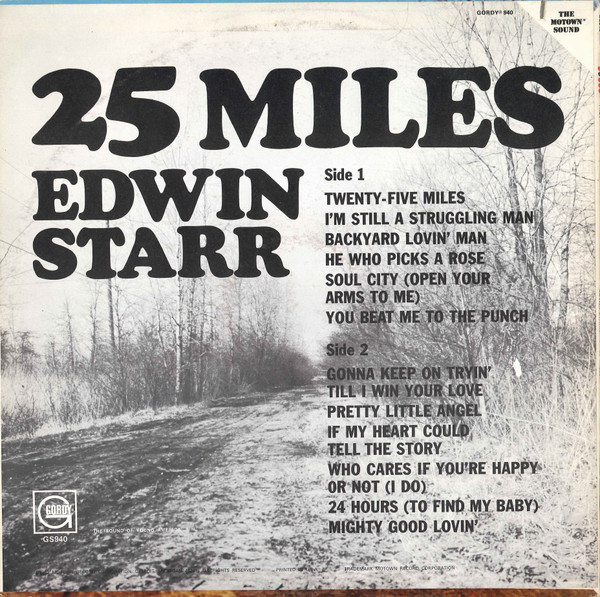 Edwin Starr - 25 Miles (LP, Album, Roc)