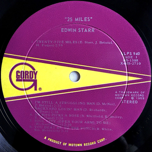 Edwin Starr - 25 Miles (LP, Album, Roc)