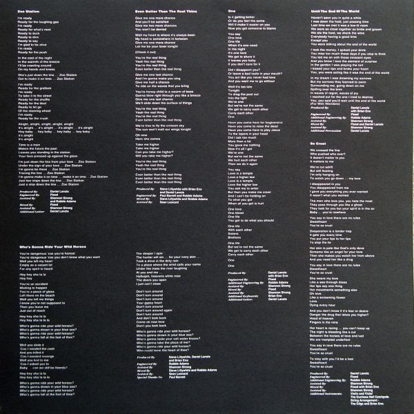 U2 - Achtung Baby (LP, Album, Son)