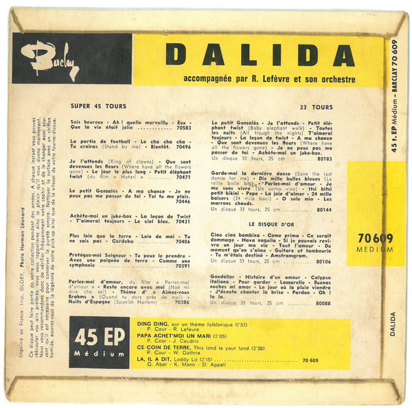 Dalida - Ding Ding  (7