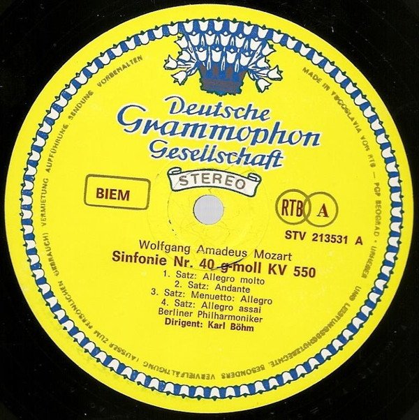Mozart* • Karl Böhm, Berliner Philharmoniker - Symphonien Nr. 40 G-Moll (In G Minor) Nr. 41 Jupiter (LP)