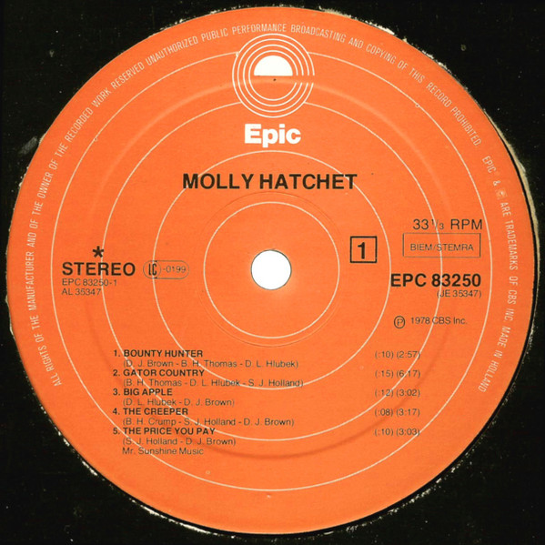 Molly Hatchet - Molly Hatchet (LP, Album)