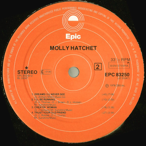 Molly Hatchet - Molly Hatchet (LP, Album)