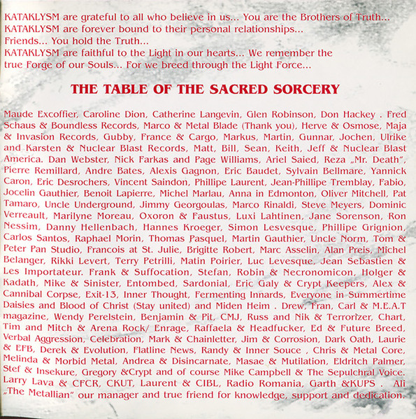 Kataklysm - Sorcery (CD, Album)