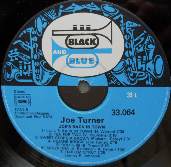 Joe Turner - Joe's Back In Town (LP, Album)