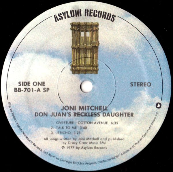 Joni Mitchell - Don Juan's Reckless Daughter (2xLP, Album, SP )