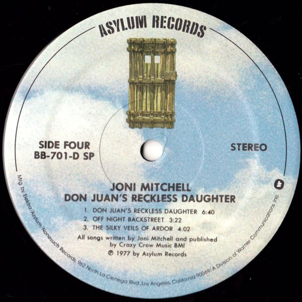 Joni Mitchell - Don Juan's Reckless Daughter (2xLP, Album, SP )