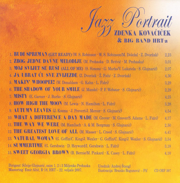 Zdenka Kovačiček, Big Band Hrt* - Jazz Portrait (CD, Album)