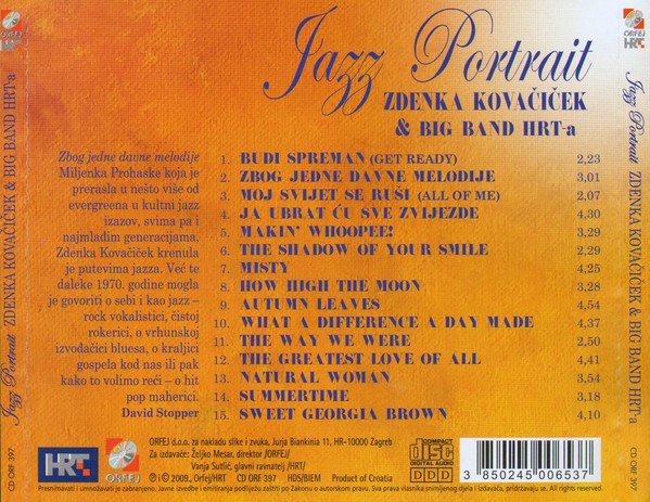 Zdenka Kovačiček, Big Band Hrt* - Jazz Portrait (CD, Album)