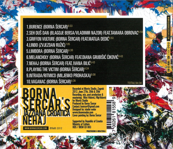 Borna Sercar's Jazziana Croatica* - Nehaj (CD, Album)