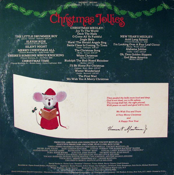 The Salsoul Orchestra - Christmas Jollies (LP, Album, Ter)