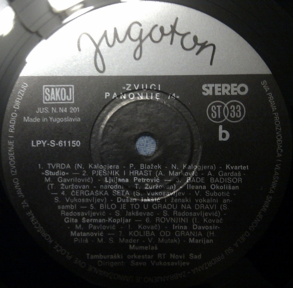 Various - Zvuci Panonije 74 (LP, Album)