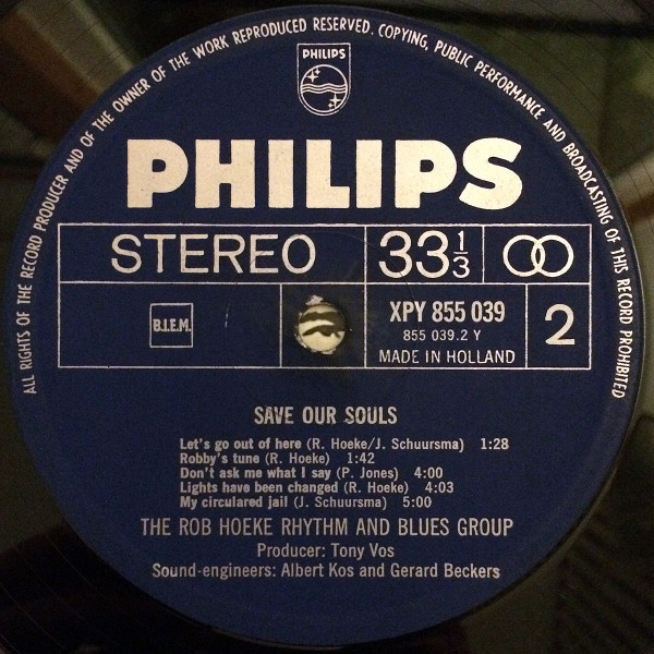 Rob Hoeke Rhythm & Blues Group* - Save Our Souls (LP, Album, Fli)