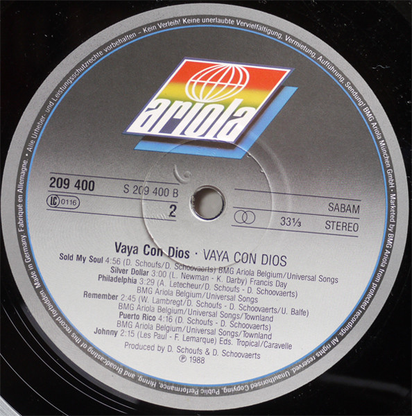 Vaya Con Dios - Vaya Con Dios (LP, Album)
