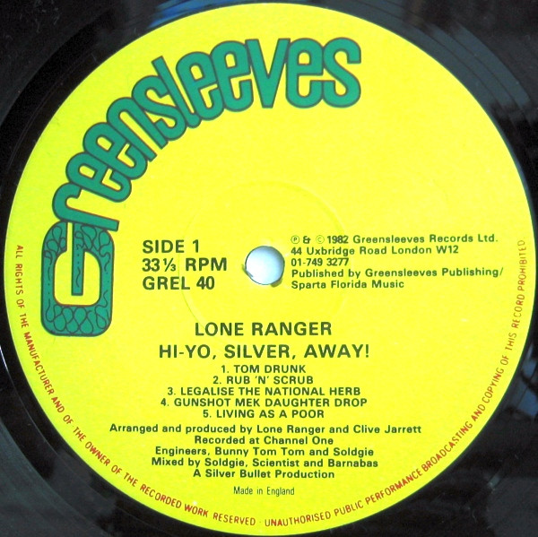 The Lone Ranger* - Hi-Yo, Silver, Away! (LP, Album)
