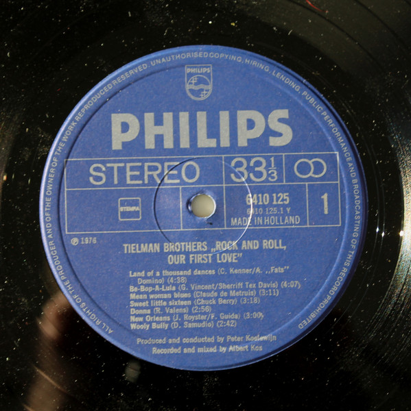 Tielman Brothers - Rock And Roll, Our First Love (LP, Album)