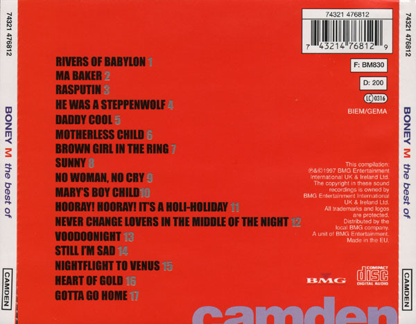Boney M* - The Best Of (CD, Comp)
