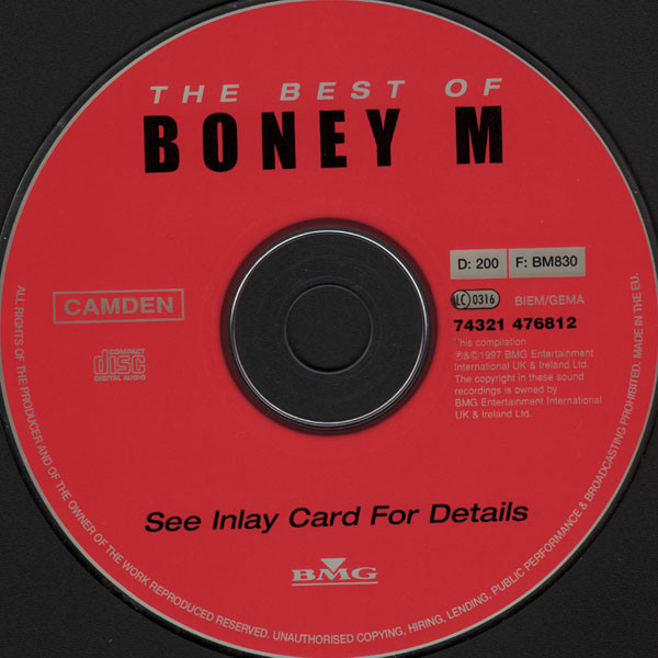 Boney M* - The Best Of (CD, Comp)