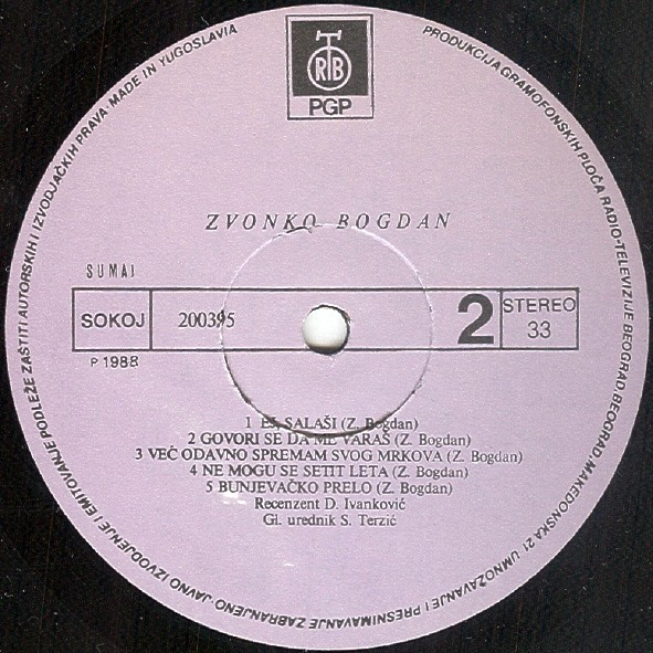 Zvonko Bogdan - Svaku Å½enu Volim Ja (LP, Album)