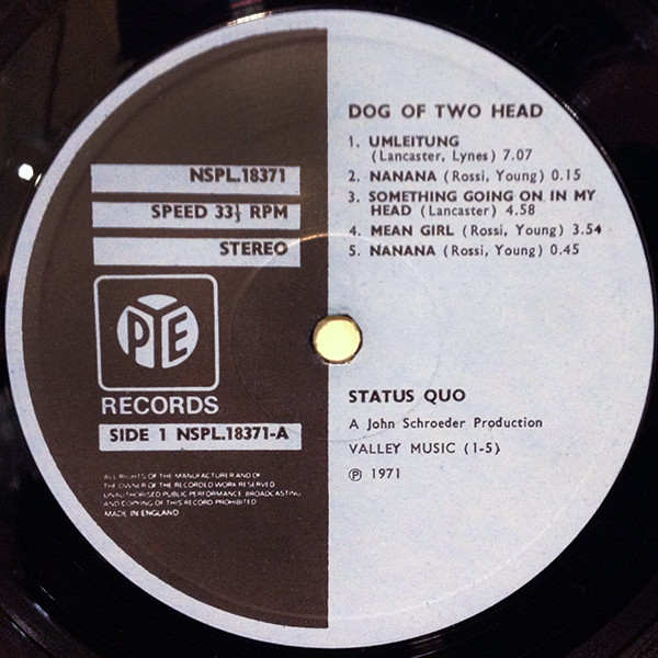 Status Quo - Dog Of Two Head (LP, Album, Gat)