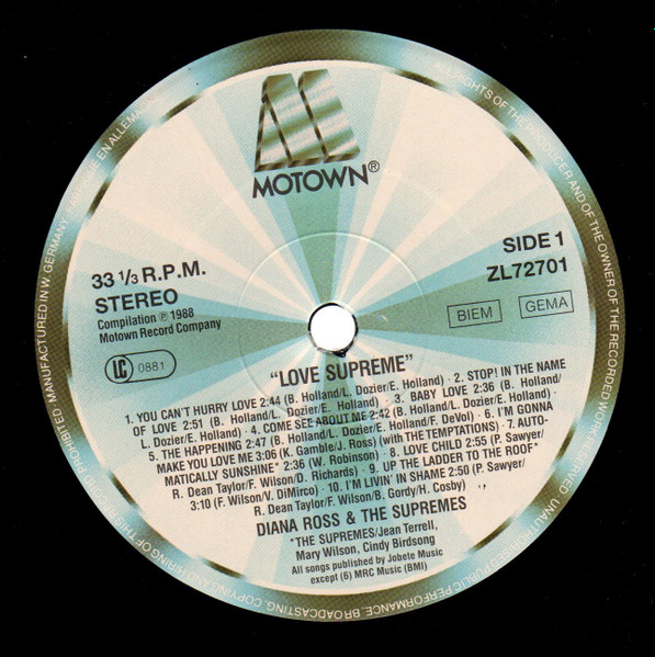 Diana Ross & The Supremes* - Love Supreme (LP, Comp)