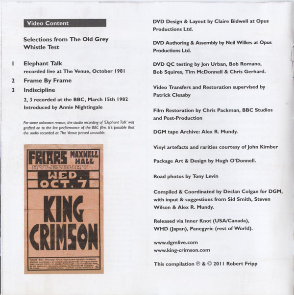 King Crimson - Discipline (CD, Album, RE + DVD-V, Comp, Mono, Multichannel, N)
