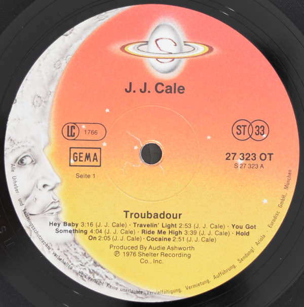J.J. Cale - Troubadour (LP, Album)