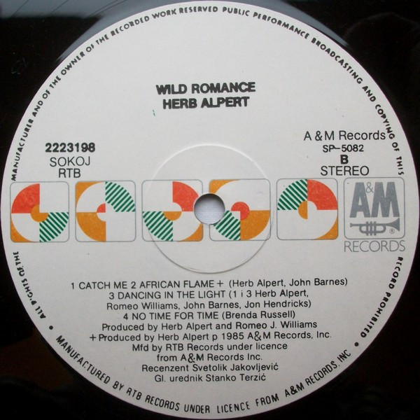Herb Alpert - Wild Romance (LP, Album)