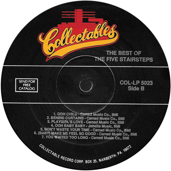 The Five Stairsteps* - The Best Of The Five Stairsteps (LP, Comp)