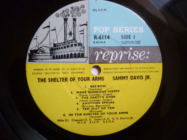 Sammy Davis Jr. - The Shelter Of Your Arms (LP, Album, Mono)