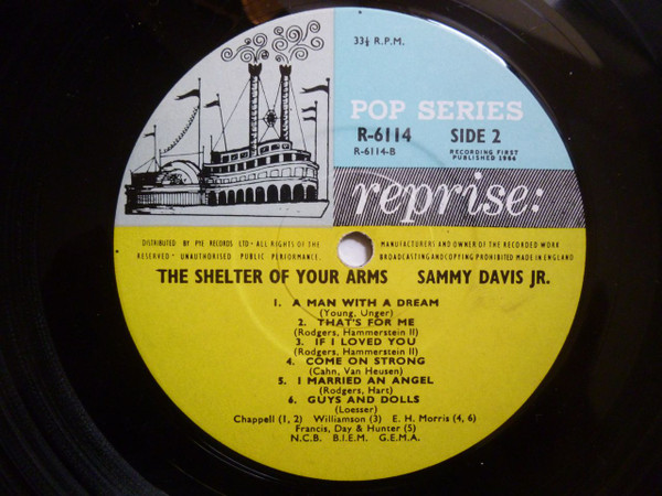 Sammy Davis Jr. - The Shelter Of Your Arms (LP, Album, Mono)
