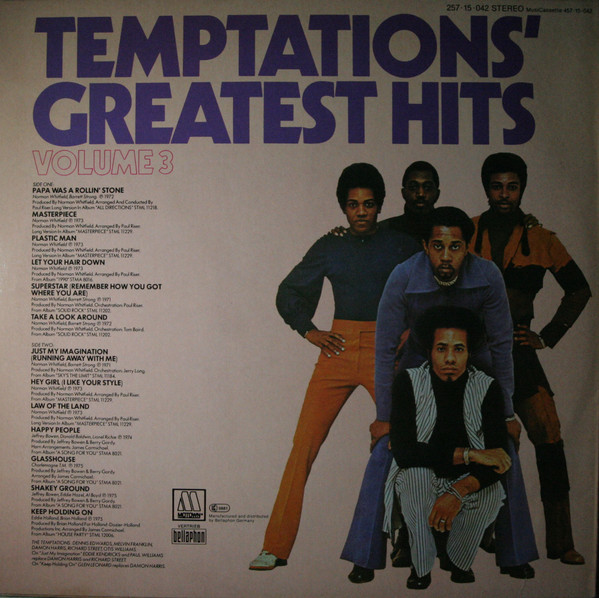 Temptations* - Greatest Hits Volume 3 (LP, Comp)