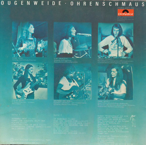 Ougenweide - Ohrenschmaus (LP, Album)