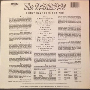 The Swallows - I Only Have Eyes For You (LP, Comp)