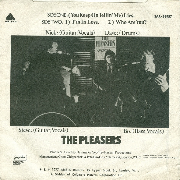 The Pleasers - (You Keep On Tellin' Me) Lies (7