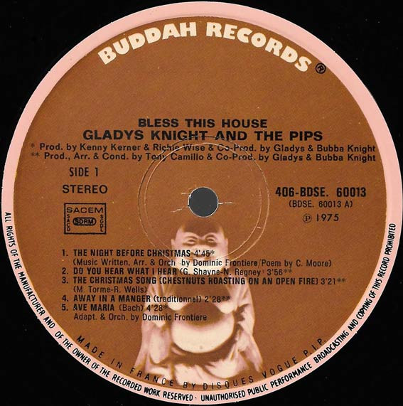 Gladys Knight & The Pips* - Bless This House (LP, Album)