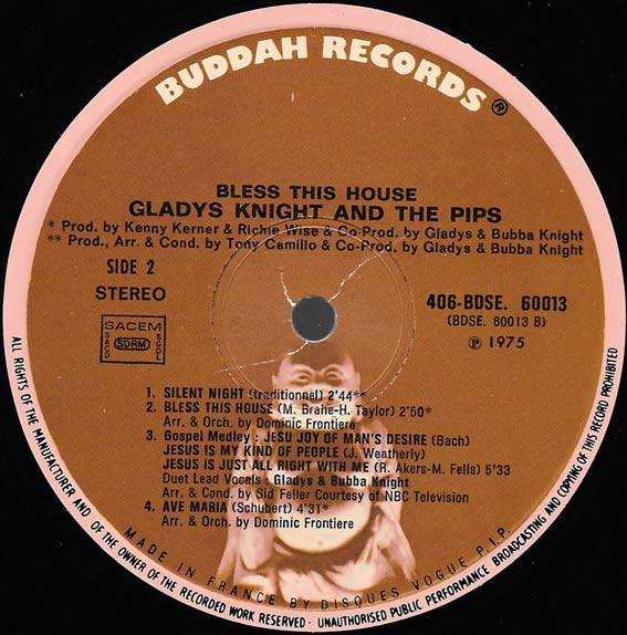 Gladys Knight & The Pips* - Bless This House (LP, Album)
