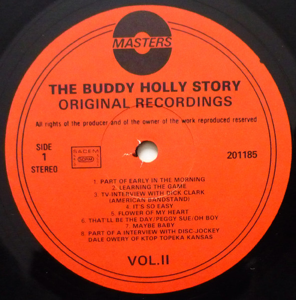 Buddy Holly - The Buddy Holly Story (Original Recordings) Vol. II (LP, Comp)