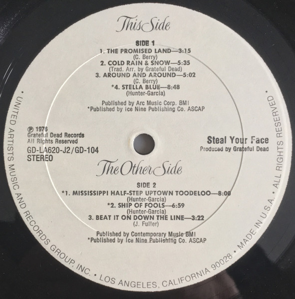 Grateful Dead* - Steal Your Face (2xLP, Album, All)