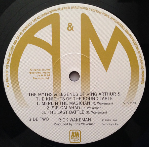 Rick Wakeman - The Myths And Legends Of King Arthur And The Knights Of The Round Table (LP, Album, RE, 180)