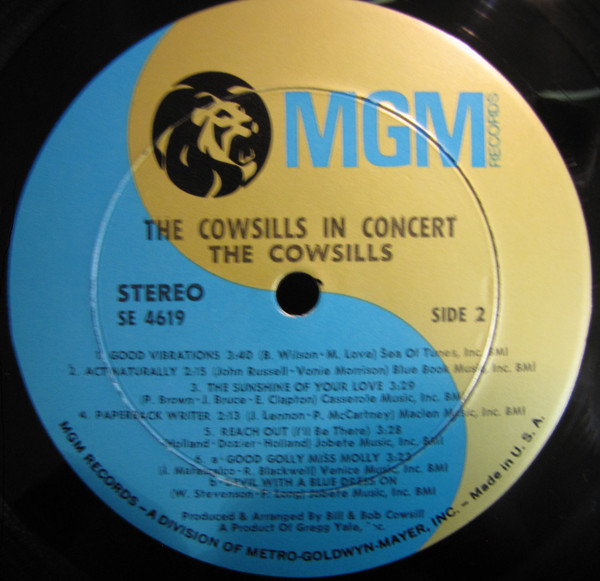 The Cowsills - In Concert (LP, Album)